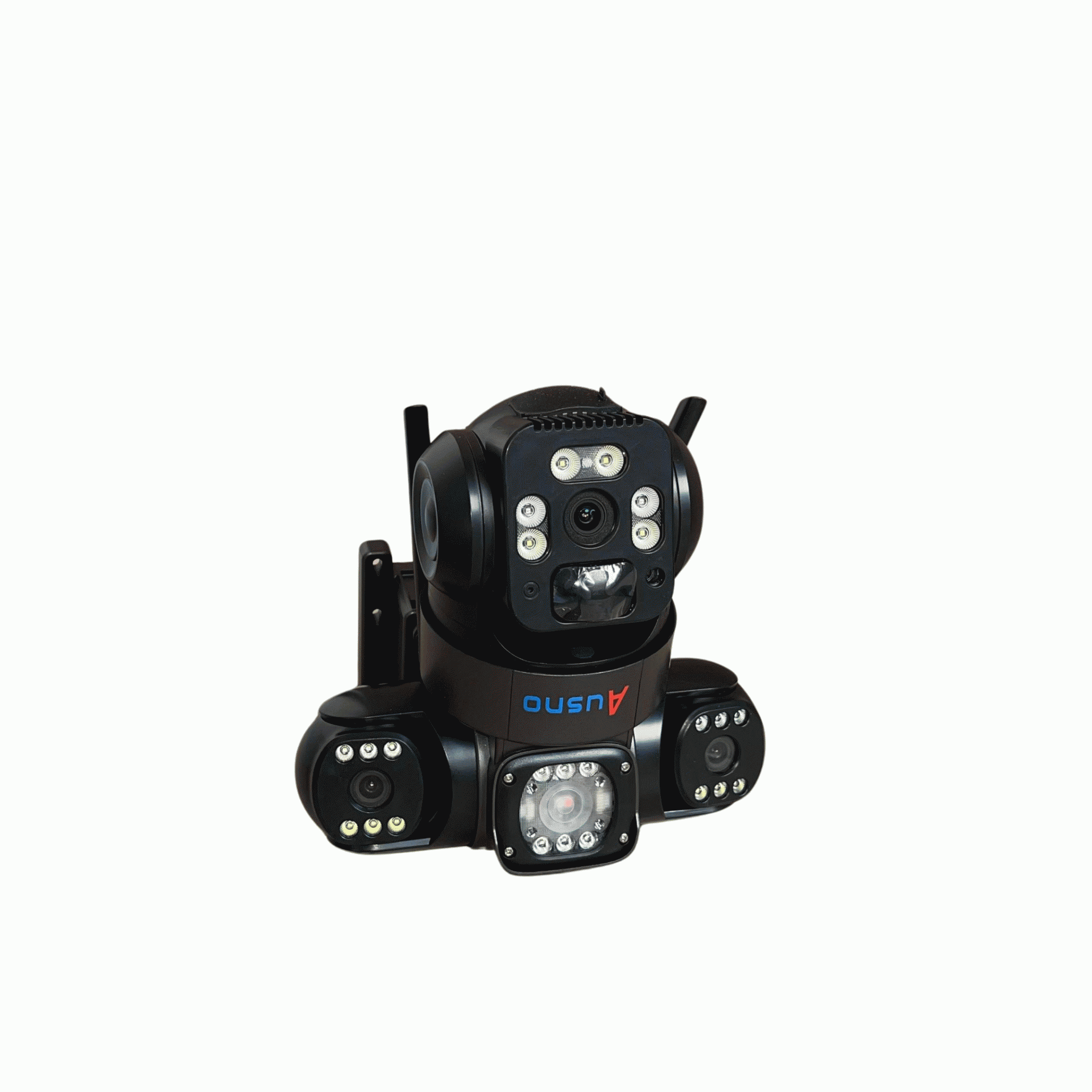 Ausno 12mp 4g T30 True Triple Lens Solar Ptz Big Outdoor Camera With Auto Tracking V