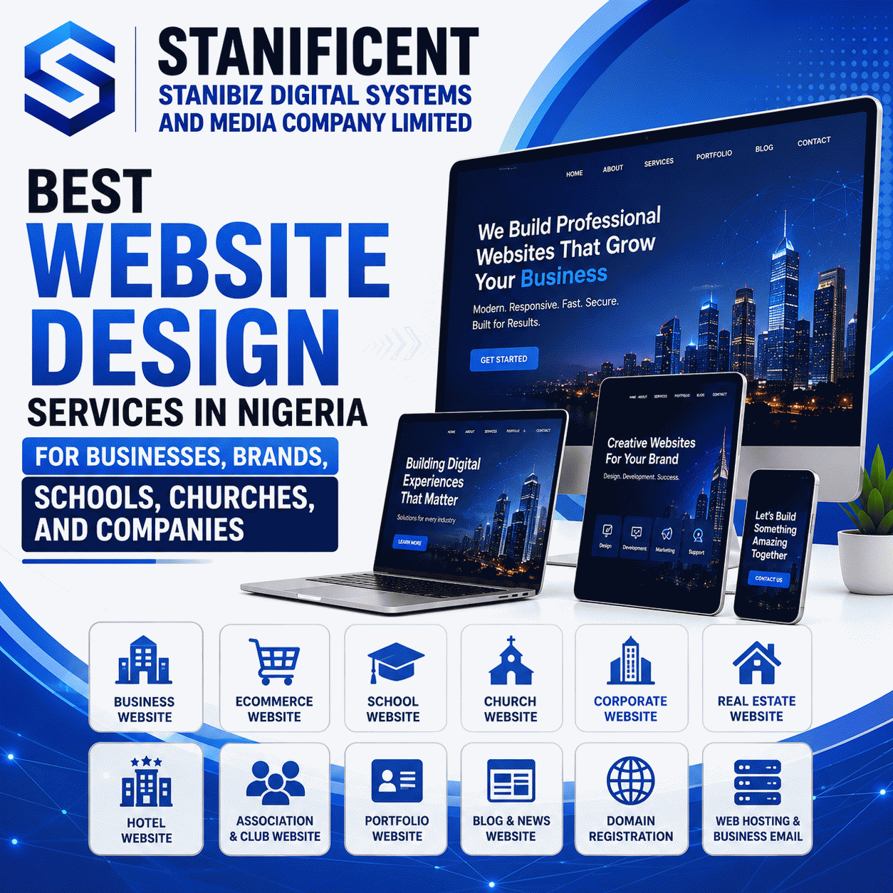 Best Website Design Services in Nigeria for Businesses, Brands, Schools, Churches, and Companies