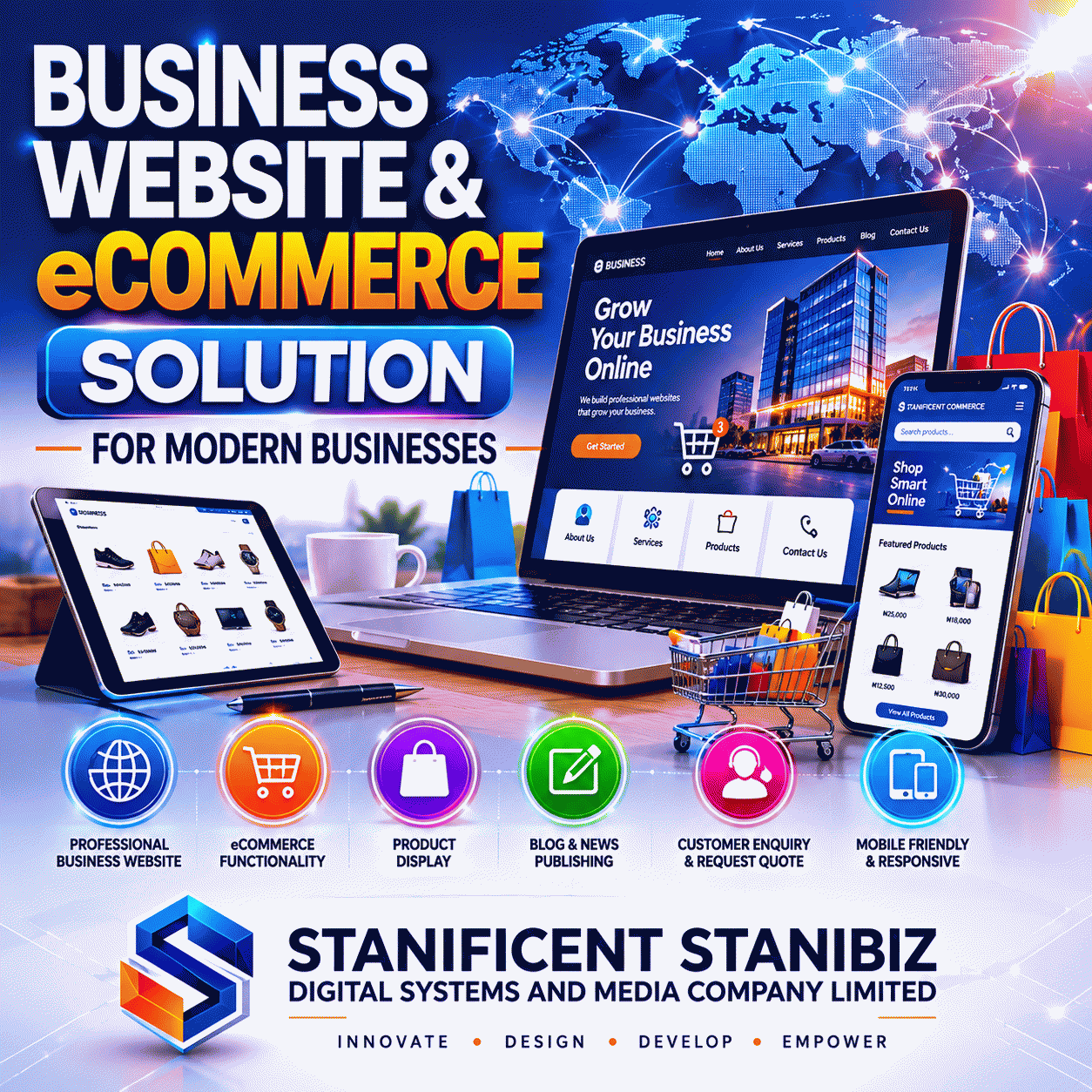 Business Website & eCommerce Solution for Modern Businesses