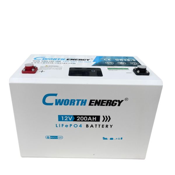 Cworth Energy 12V/200Ah/2.56KWh Lithium Battery