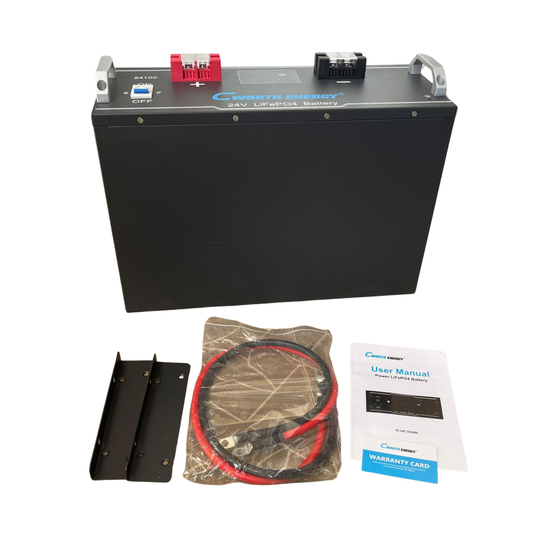 Cworth Energy 24v100ah2.5kwh Lithium Battery