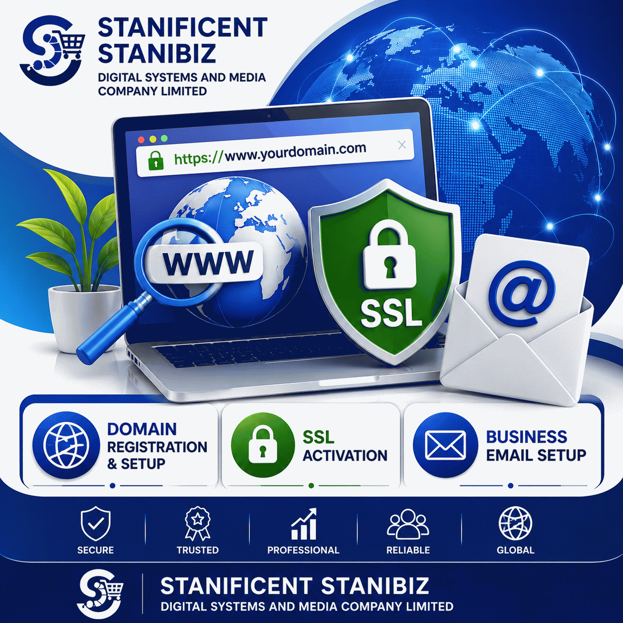 Domain Registration, SSL Activation, and Business Email Setup: Building a Professional Online Presence