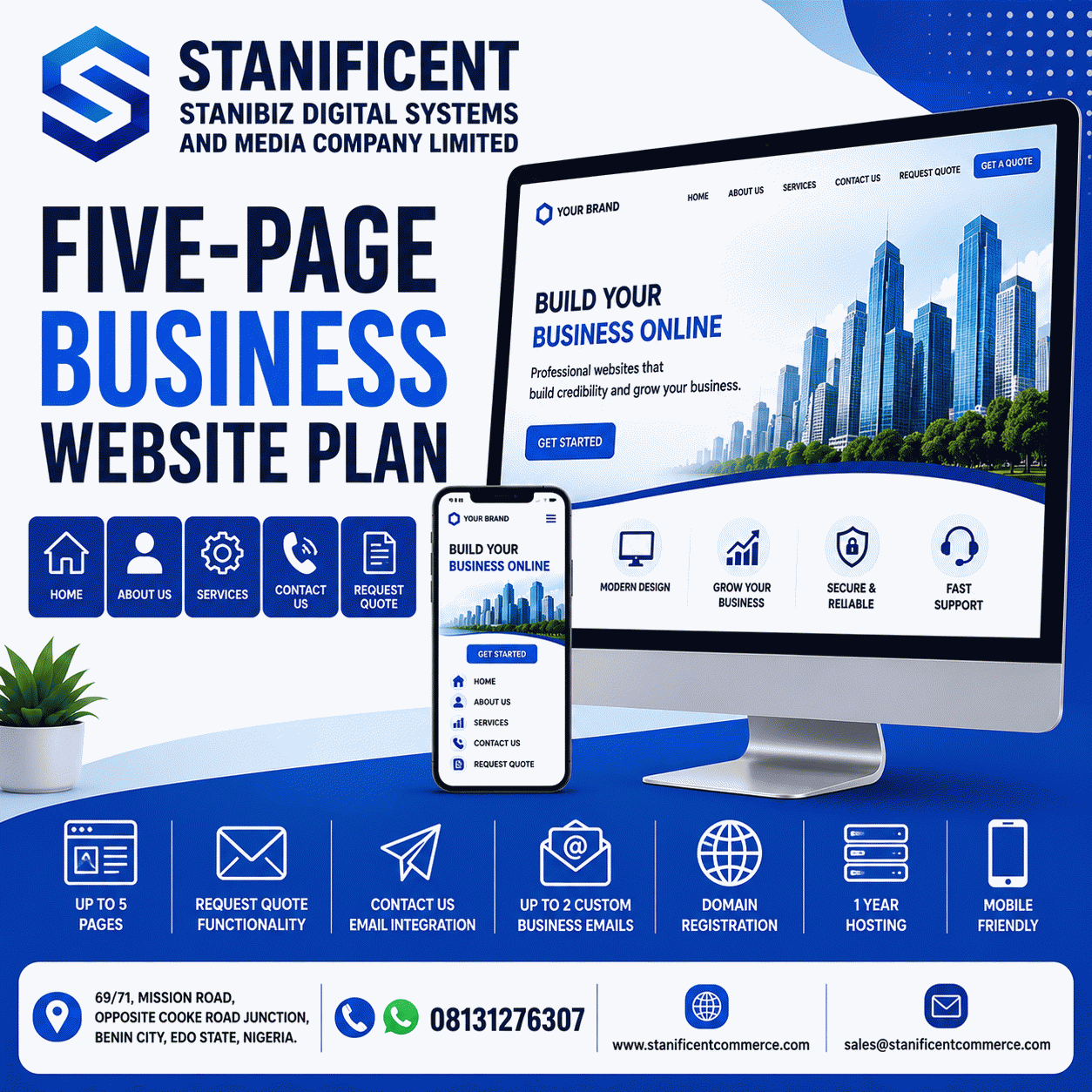 Five-Page Business Website Plan