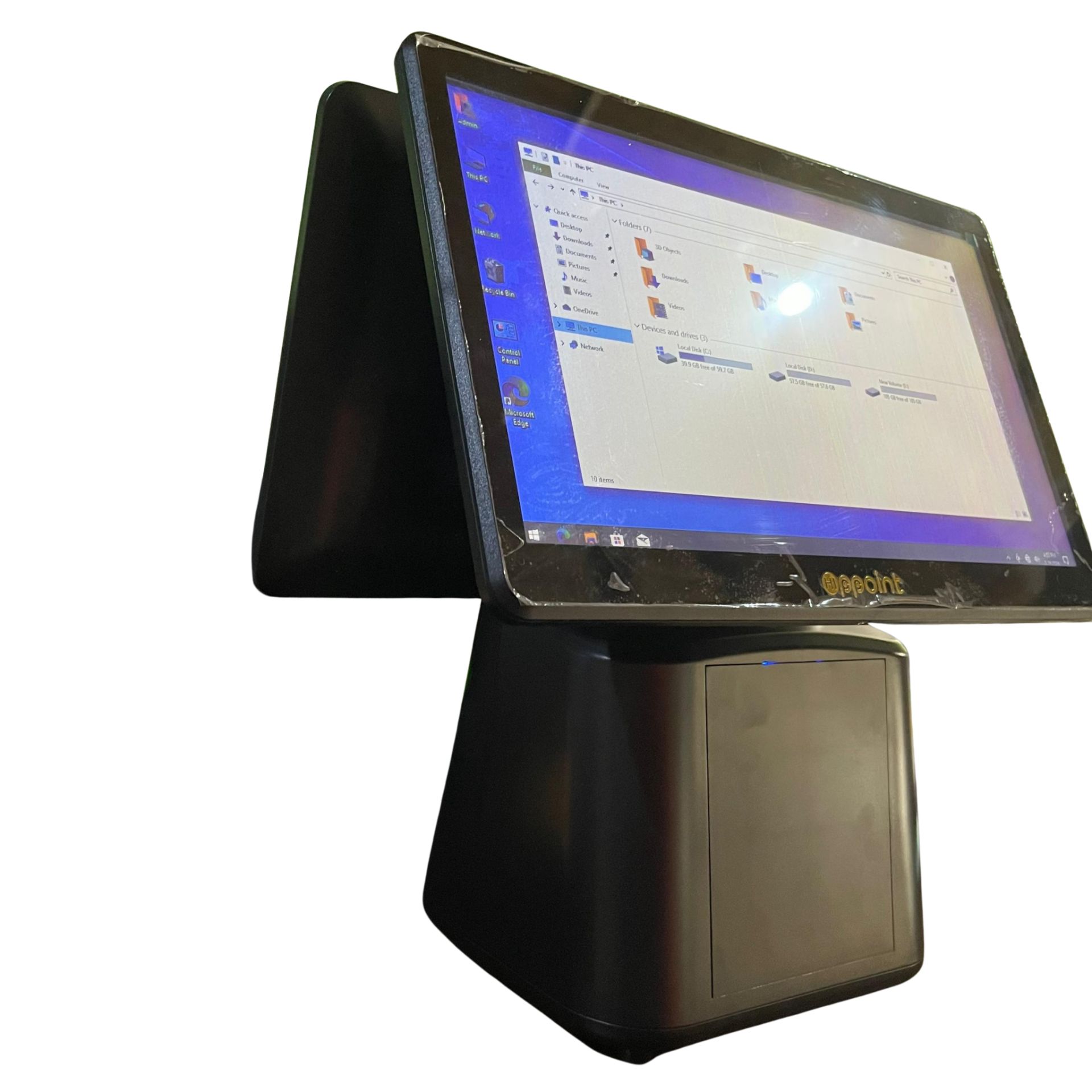 HIPPOINT Double Screen POS Desktop Computer