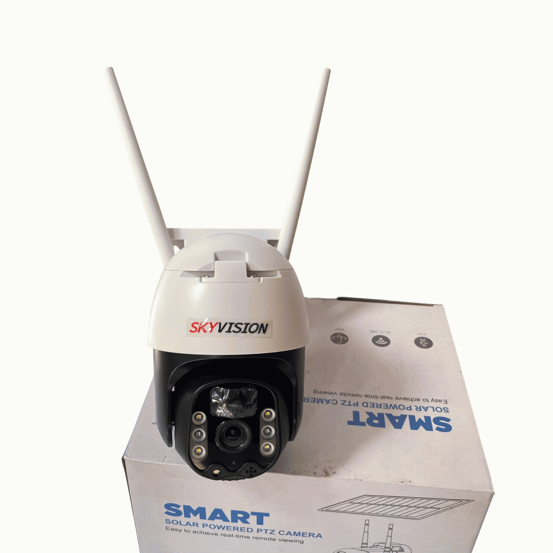 Skyvision 5mp 4g Single Lens Smart Solar Ptz Big Outdoor Camera Ubox App