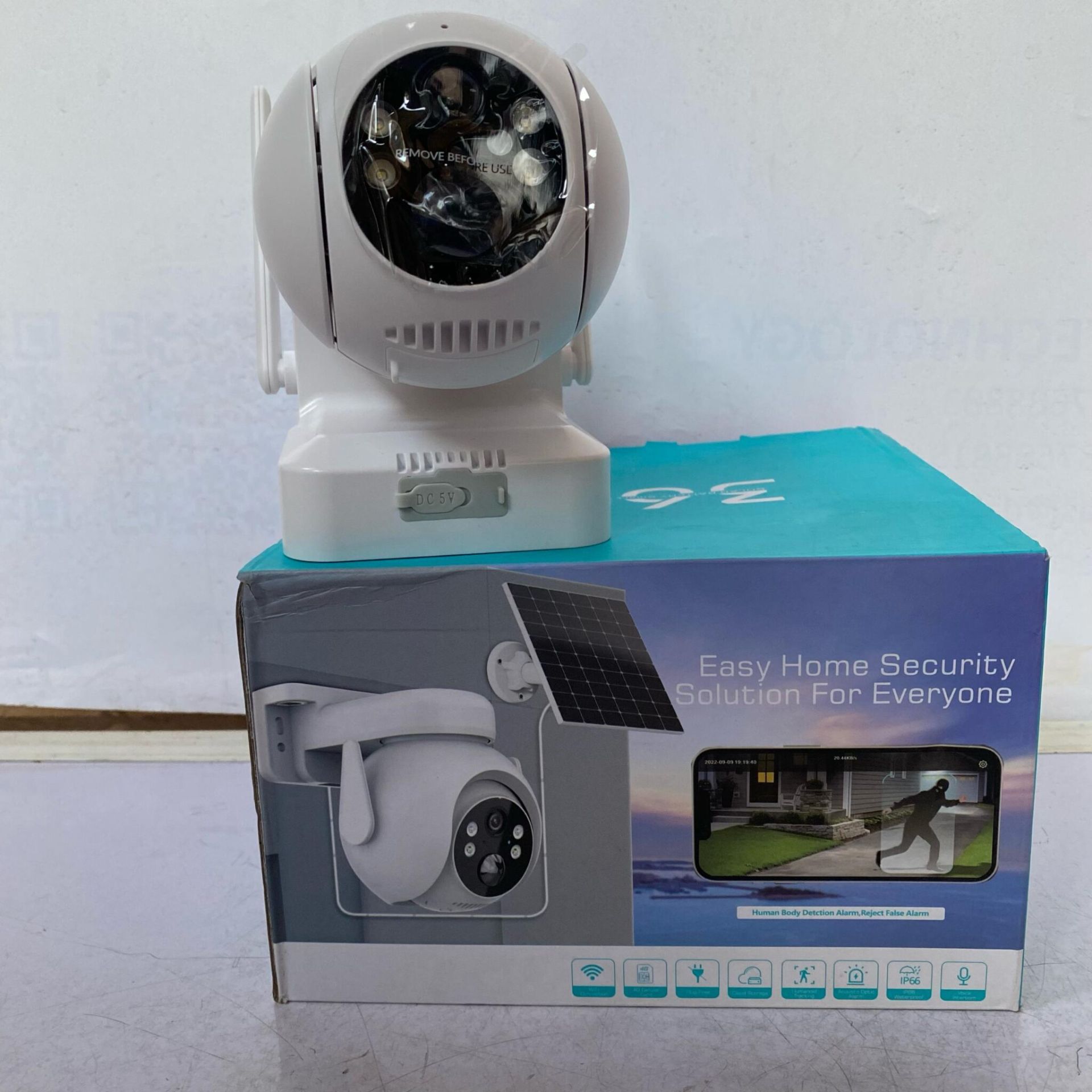 5MP Solar Powered Wifi Single Lens PTZ Outdoor Camera (ICSEE APP)