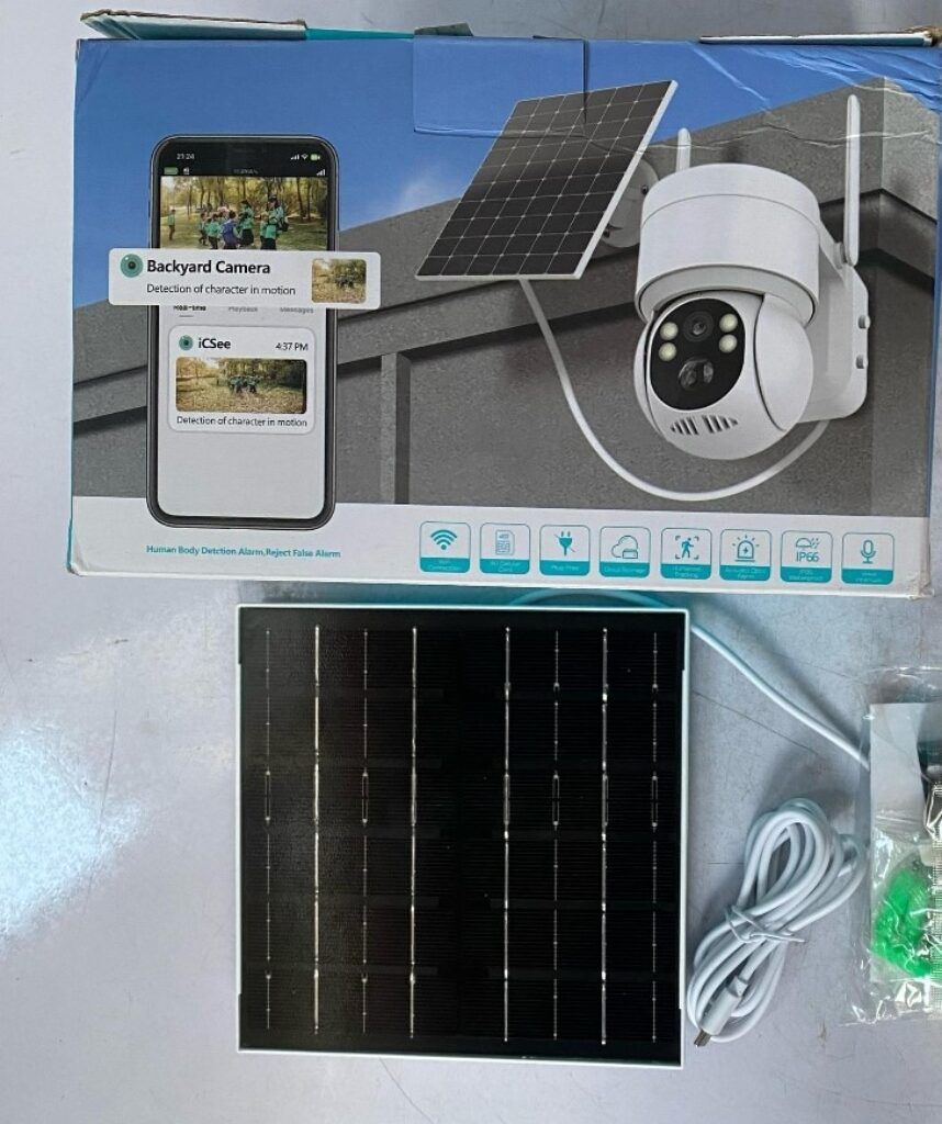 Solar Powered Wifi Single Lens Ptz Outdoor Camera Icsee App 858x