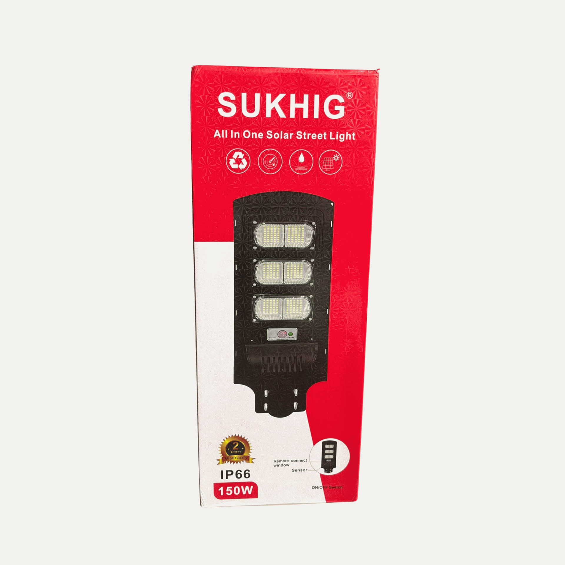 Sukhig 150watts All In One Solar Street Light