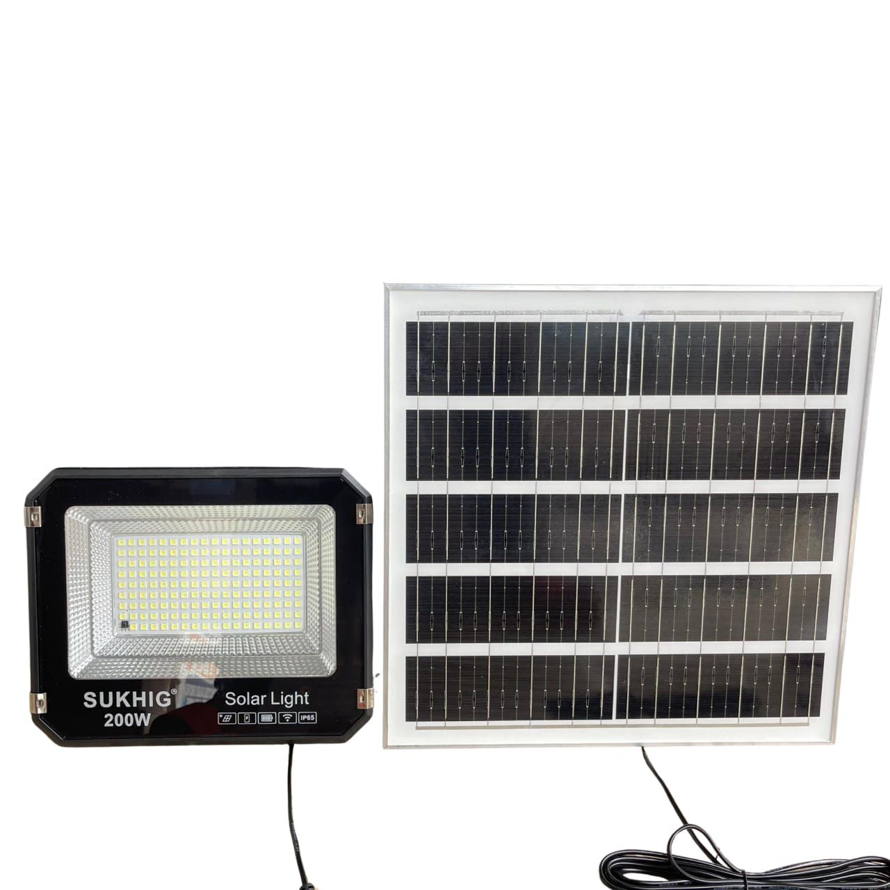 Sukhig 200watts Solar Flood Light With Solar Panel (6)