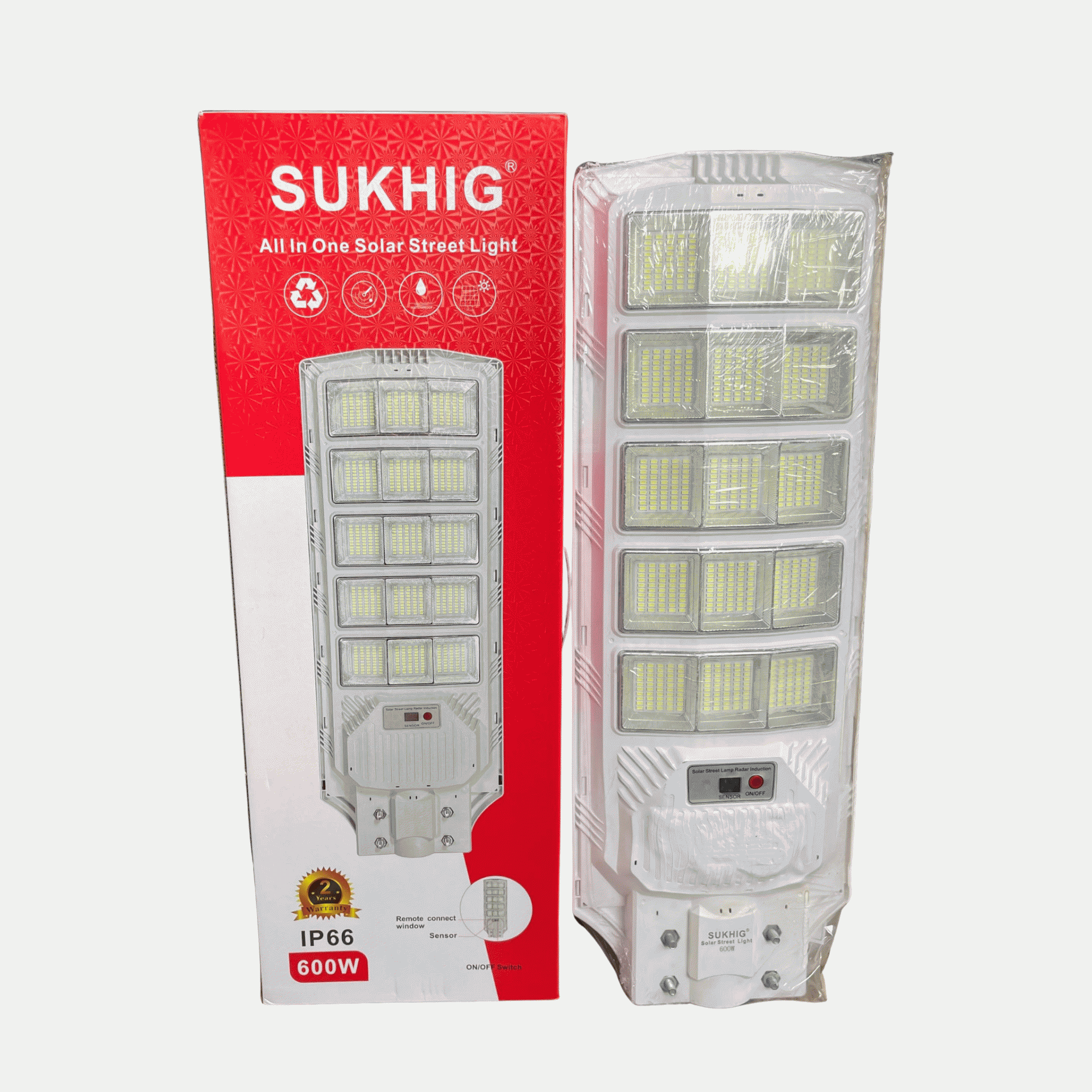 SUKHIG 600watts All In One Solar Street Light