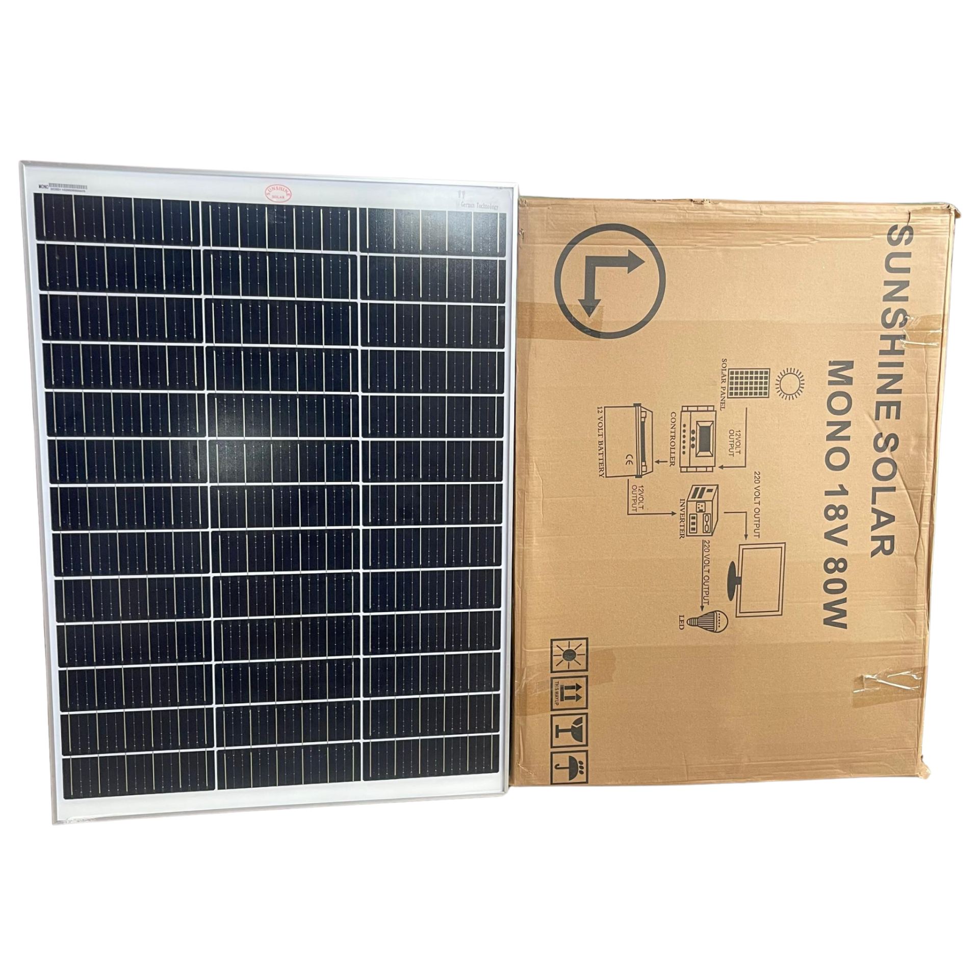 Sunshine 80watts Mono Solar Panel