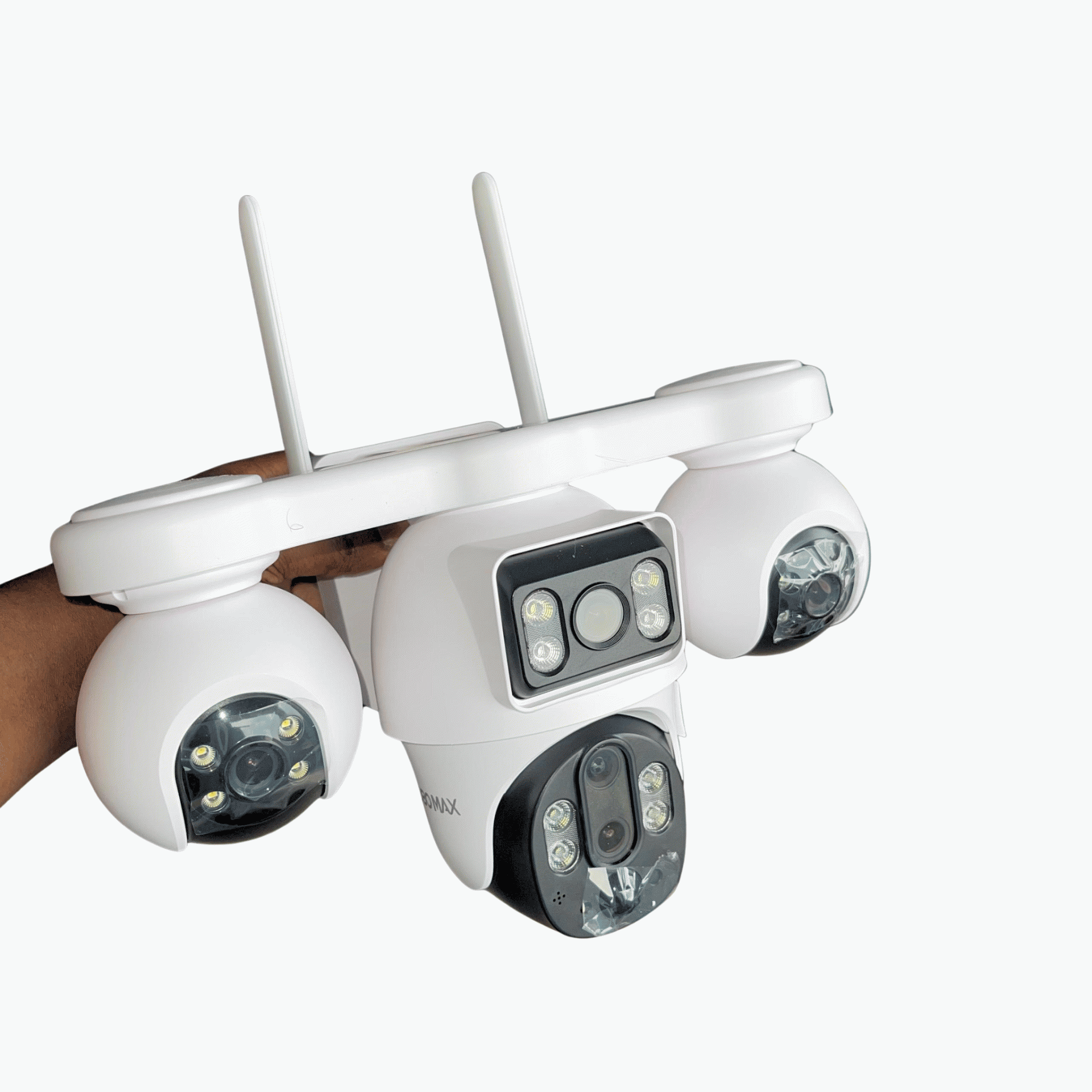 V380 Max Bp19 4g Four Lens Solar 3 Ptz Big Outdoor Camera With Auto Tracking