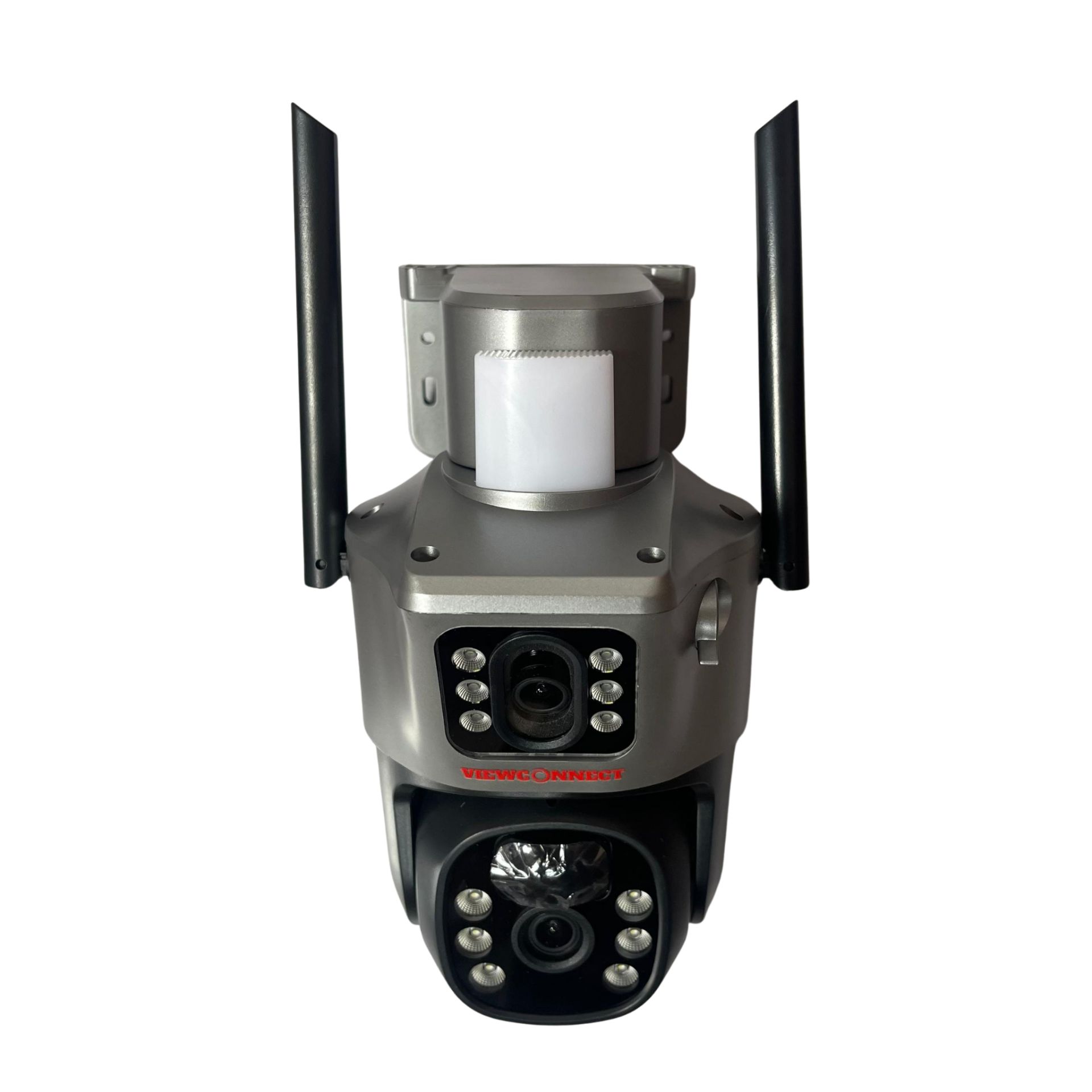 Viewconnect 8mp Wifi Dual Lens Solar Ptz Big Outdoor Camera With Auto Tracking V380 App