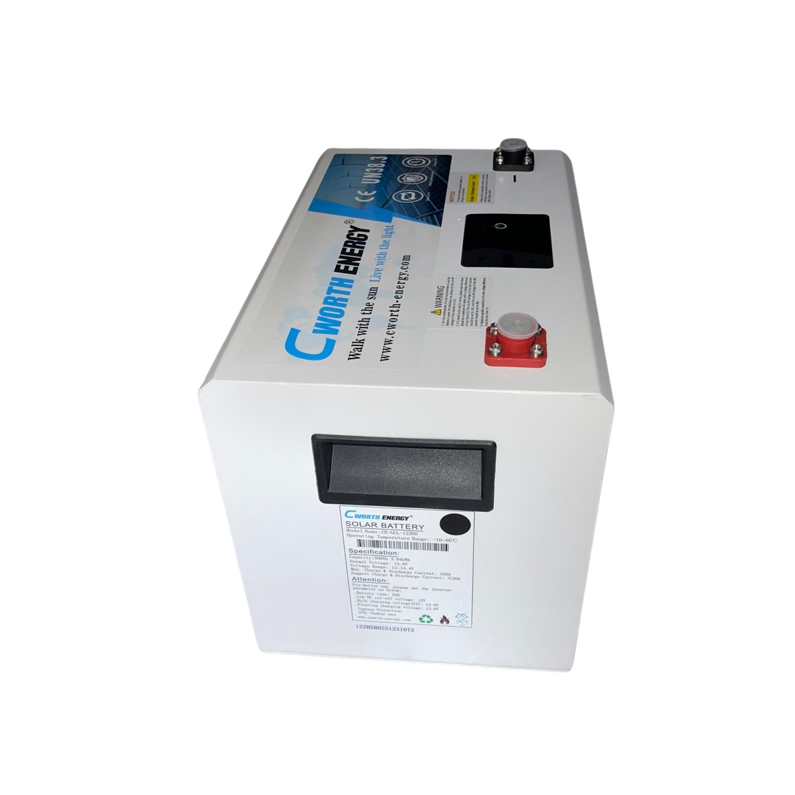 Cworth 12V/300AH/3.84KWh Lithium Battery gallery image