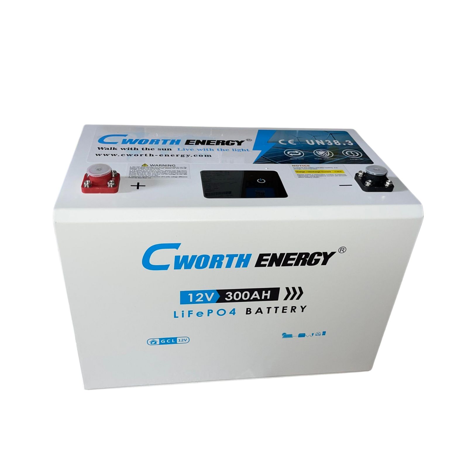 Cworth 12V/300AH/3.84KWh Lithium Battery